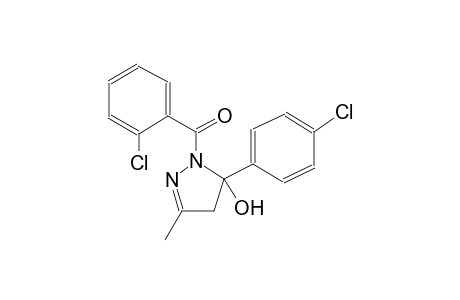 1-(2-chlorobenzoyl)-5-(4-chlorophenyl)-3-methyl-4,5-dihydro-1H-pyrazol-5-ol