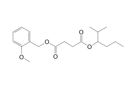 Succinic acid, 2-methoxybenzyl 2-methylhex-3-yl ester