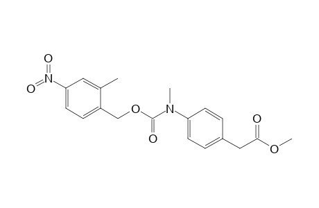 2-[4-[methyl-(2-methyl-4-nitro-benzyl)oxycarbonyl-amino]phenyl]acetic acid methyl ester