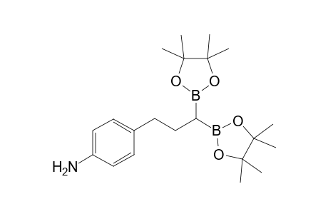 4-(3,3-bis(4,4,5,5-tetramethyl-1,3,2-dioxaborolan-2-yl)propy l)aniline