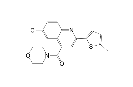 6-chloro-2-(5-methyl-2-thienyl)-4-(4-morpholinylcarbonyl)quinoline