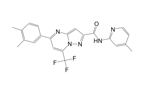 5-(3,4-dimethylphenyl)-N-(4-methyl-2-pyridinyl)-7-(trifluoromethyl)pyrazolo[1,5-a]pyrimidine-2-carboxamide