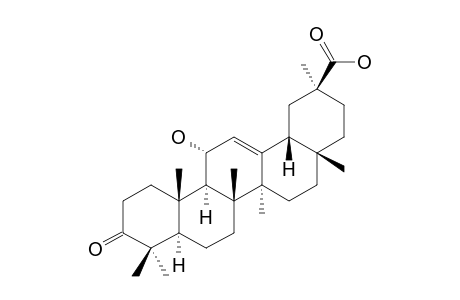 3-OXO-11-ALPHA-HYDROXYOLEAN-12-ENE-30-OIC-ACID