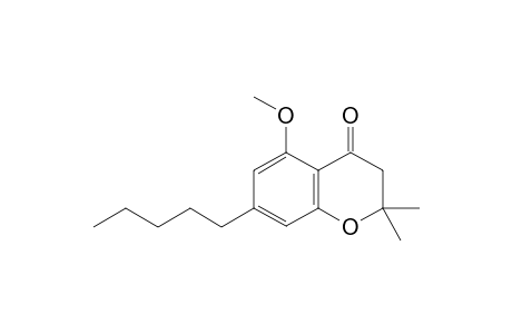 5-Methoxy-2,2-dimethyl-7-pentylchroman-4-one