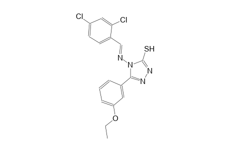 4-{[(E)-(2,4-dichlorophenyl)methylidene]amino}-5-(3-ethoxyphenyl)-4H-1,2,4-triazole-3-thiol