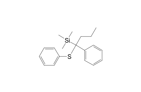 Silane, trimethyl[1-phenyl-1-(phenylthio)butyl]-
