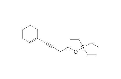 (1-Cyclohexenylbut-3-ynyloxy)triethylsilane
