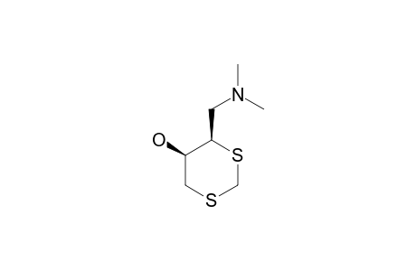 CIS-4-DIMETHYLAMINOMETHYL-5-HYDROXY-1,3-DITHIANE;MAJOR_ISOMER