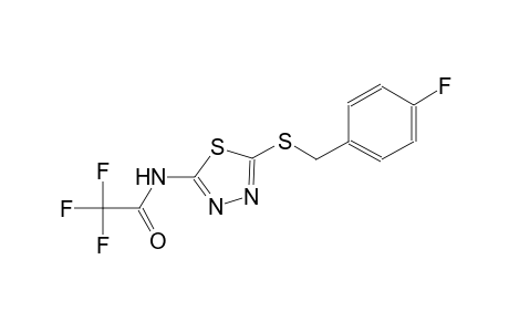 2,2,2-trifluoro-N-{5-[(4-fluorobenzyl)sulfanyl]-1,3,4-thiadiazol-2-yl}acetamide