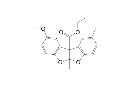 5a,10b-dihydro-2,5a-dimethyl-9-methoxybenzofuro[2,3-b]benzofuran-10b-carboxylic acid, ethyl ester