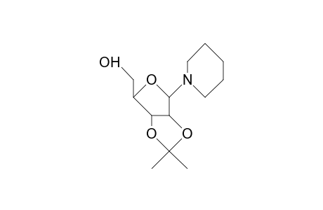 2,3-O-Isopropylidene-D-ribose-B-furanosyl 1-deoxy-1-piperidino