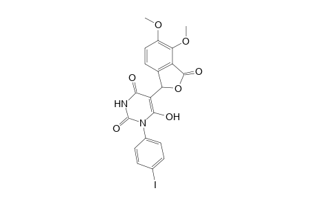 5-(4,5-dimethoxy-3-oxidanylidene-1H-2-benzofuran-1-yl)-1-(4-iodophenyl)-6-oxidanyl-pyrimidine-2,4-dione