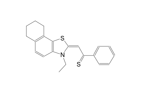 (2E)-2-(3-ethyl-6,7,8,9-tetrahydronaphtho[2,1-d][1,3]thiazol-2(3H)-ylidene)-1-phenylethanethione