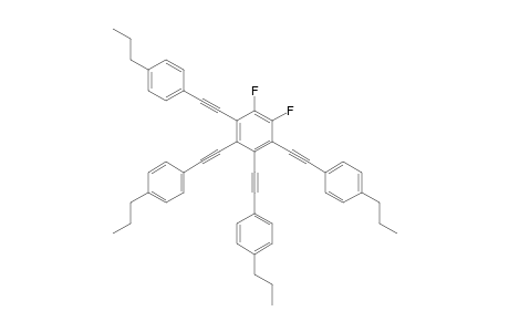 1,2-Difluoro-3,4,5,6-tetrakis(4-n-propylphenylethynyl)benzene