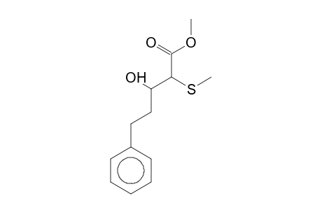 3-Hydroxy-2-(methylthio)-5-phenyl-valeric acid methyl ester
