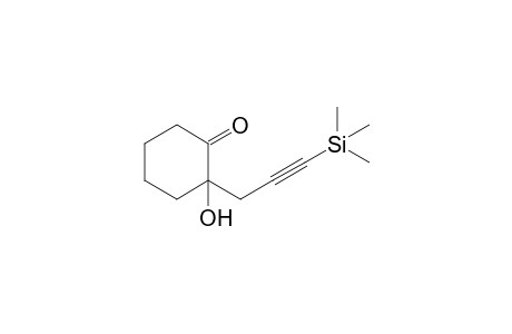 2-Hydroxy-2-(3-trimethylsilylprop-2-ynyl)cyclohexanone