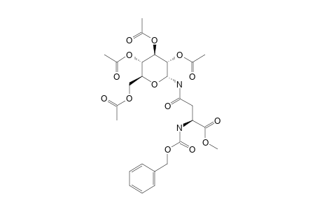 N(ALPHA)-BENZYLOXYCARBONYL-N(GAMMA)-(2,3,4,6-TETRA-O-ACETYL-ALPHA-D-GLUCOPYRANOSYL)-L-ASPARAGINE-METHYLESTER