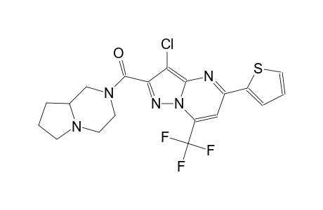 3-chloro-2-(hexahydropyrrolo[1,2-a]pyrazin-2(1H)-ylcarbonyl)-5-(2-thienyl)-7-(trifluoromethyl)pyrazolo[1,5-a]pyrimidine