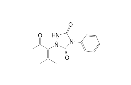 1-(1-acetyl-2-methyl-1-propenyl)-4-phenyl-1,2,4-triazolidine-3,5-dione