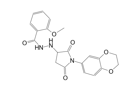 N'-[1-(2,3-dihydro-1,4-benzodioxin-6-yl)-2,5-dioxo-3-pyrrolidinyl]-2-methoxybenzohydrazide