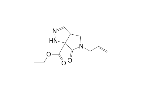 5-Allyl-6-keto-3a,4-dihydro-1H-pyrrolo[3,4-c]pyrazole-6a-carboxylic acid ethyl ester