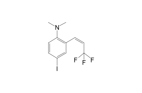 (Z)-4-Iodo-N,N-dimethyl-2-(3,3,3-trifluoroprop-1-enyl)aniline