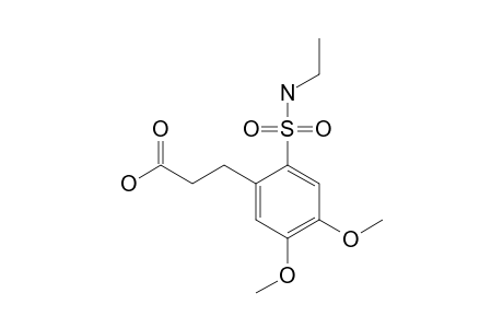 3-(6-(N-ETHYLSULPHAMOYL)-3,4-DIMETHOXYPHENYL)-PROPIONSAEURE