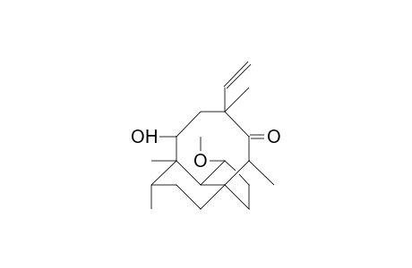 3-Deoxo-3.alpha.-methoxy-11-deoxy-11-oxo-A,B-trans-mutilin