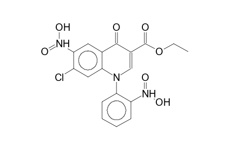 ethyl 1-(2-nitrophenyl)-6-nitro-7-chloro-1,4-dihydro-4-quinolone-3-carboxylate