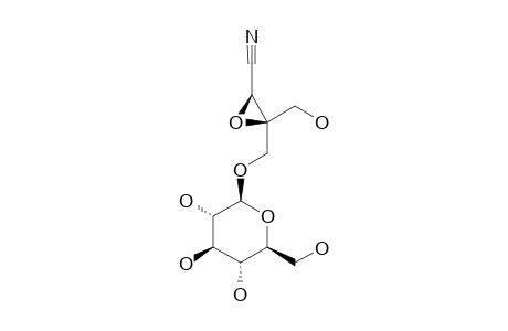 SUTHERLANDIN-EPOXIDE;4-BETA-D-GLUCOPYRANOSYLOXY-2R,3R-EPOXY-3-HYDROXYMETHYL-BUTYRONITRILE