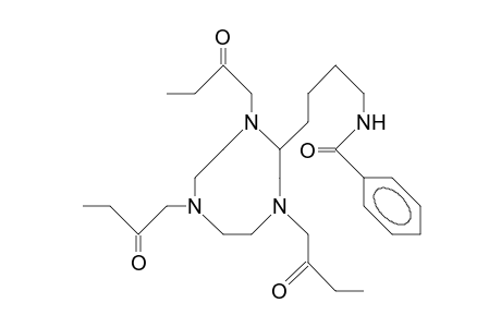 2-(4-Benzamido-butyl)-1,4,7-triaza-cyclononanetriyl triacetic acid, triethyl ester