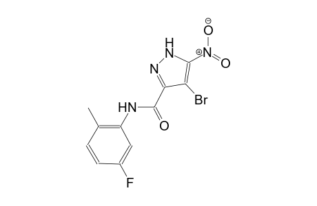 4-bromo-N-(5-fluoro-2-methylphenyl)-5-nitro-1H-pyrazole-3-carboxamide