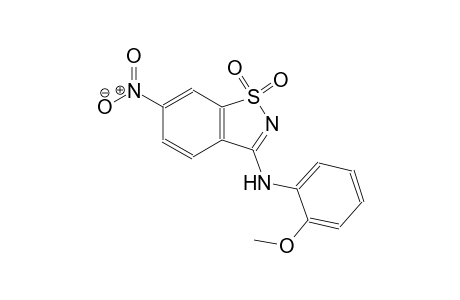 N-(2-methoxyphenyl)-6-nitro-1,2-benzisothiazol-3-amine 1,1-dioxide