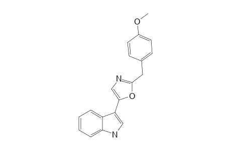3-[2-(4-METHOXYBENZYL)-1,3-OXAZOL-5-YL]-1H-INDOLE