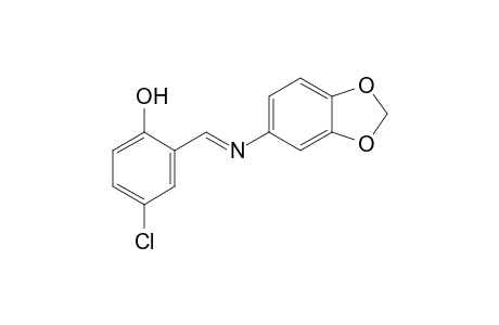 4-chloro-2-{N-[3,4-(methylenedioxy)phenyl]formimidoyl}phenol