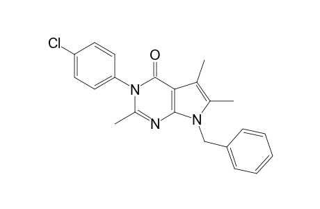 7-(benzyl)-3-(4-chlorophenyl)-2,5,6-trimethyl-pyrrolo[3,2-e]pyrimidin-4-one