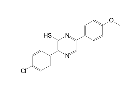 3-(4-chlorophenyl)-6-(4-methoxyphenyl)-2-pyrazinethiol