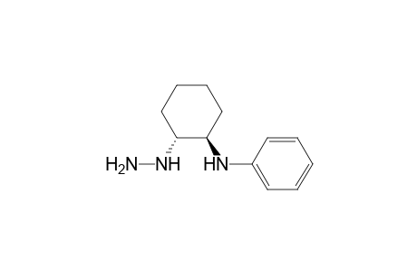 Benzenamine, N-(2-hydrazinocyclohexyl)-, trans-