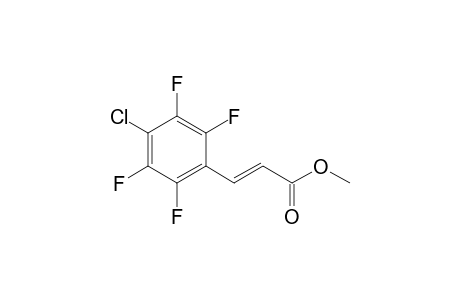Methyl 3-(p-chloro-tetrafluorophenyl)acrylate