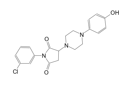1-(3-Chlorophenyl)-3-[4-(4-hydroxyphenyl)-1-piperazinyl]pyrrolidine-2,5-dione