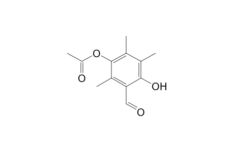 3-Formyl-4-hydroxy-2,5,6-trimethylphenyl acetate