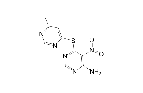 6-(6-Methyl-pyrimidin-4-ylsulfanyl)-5-nitro-pyrimidin-4-ylamine