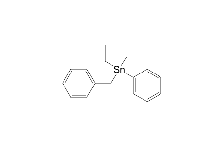 Stannane, ethylmethylphenyl(phenylmethyl)-