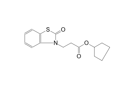 cyclopentyl 3-(2-oxo-1,3-benzothiazol-3(2H)-yl)propanoate