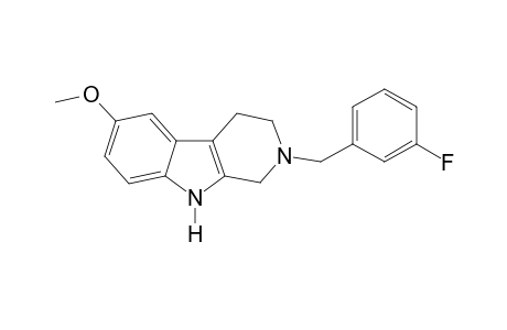 N2-(3-Fluorobenzyl)-5-methoxytryptamine-A (CH2O,-H2O)