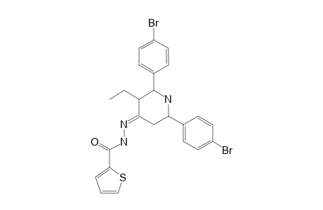 3-ETHYL-2,6-BIS-(PARA-BROMOPHENYL)-PIPERIDIN-4-ONE-2-THIENOYL-HYDRAZONE