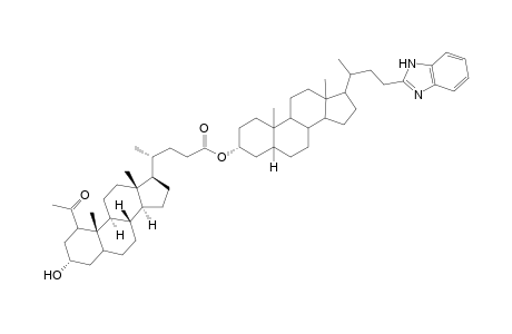 23-(Benzimidazol-2'-yl)-3.alpha.-[( O-acetyllithocholoyl)oxy]nor-cholane
