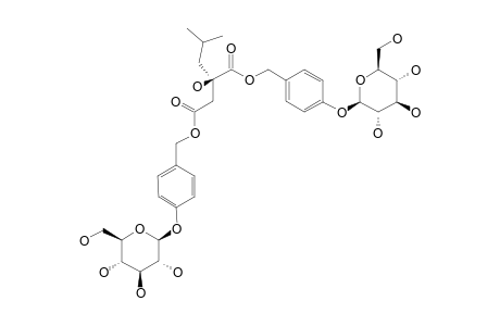 MILITARIN;[(2R)-2-HYDROXY-2-(2-METHYLPROPYL)-1,4-DIOXO-1,4-BUTANE-DIYL]-BIS-(OXYMETHYLENE-4,1-PHENYLENE)-BIS-BETA-D-GLUCOPYRANOSIDE