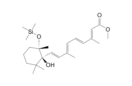 Retinoic acid, 5,6-dihydro-6-hydroxy-5-[(trimethylsilyl)oxy]-, methyl ester, (5S,6S)-