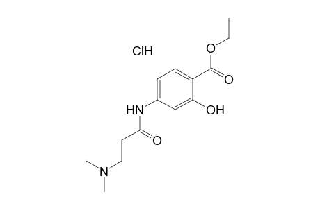 4-[3-(DIMETHYLAMINO)PROPIONAMIDO]SALICYLIC ACID, ETHYL ESTER, HYDROCHLORIDE